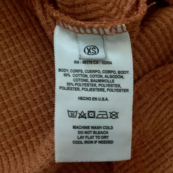 NWOT Anthropologie T. la Nadia Waffle Knit Top XS - Picture 5 of 6